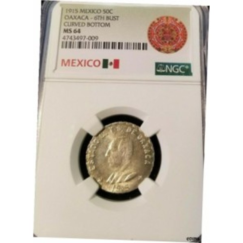 品質保証書付】 アンティークコイン NGC PCGS 1915 メキシコ 50