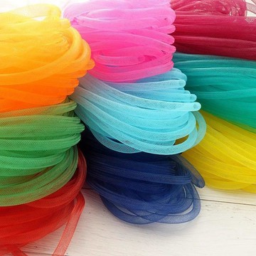 🌈🌈彩色彈力網管4—16mm立體造型服裝DIY手工裝飾包包創意設計師輔料
