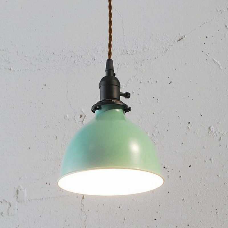 ペンダントライト おしゃれ Led対応 キッチン 照明 レトロ アンティーク調 ペンダントライト アイアンシェードa グリーン 黒灯具 通販 Lineポイント最大get Lineショッピング