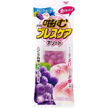 Kobayashi Pharmaceutical chewing breath care assorted grape flavor & peach flavor 25 grains