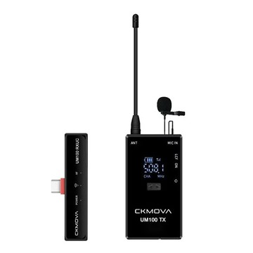 CKMOVA 一對一無線麥克風 UM100 Kit3 RXUC+TX 收音清晰 輕巧便攜  1組