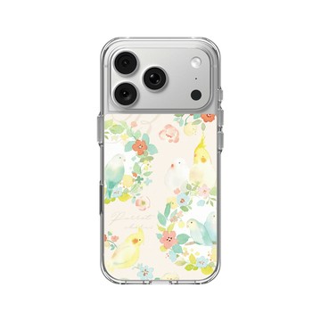 iPhone 18 Pro Clear Case（相機按鈕） 透明 - 涼丰 LiangFeng - 春日小鳥兒