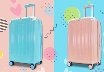 ~雪黛屋~BATOLON 24吋行李箱海關鎖可加大360度飛機輪PC+ABS防爆拉鍊鋁合金桿W2246