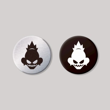 Super_TW/圓形/鋁牌飾貼 SunBrother孫氏兄弟 金屬質感 防水 鋁牌 車貼