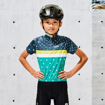 ADISI 青少年抗UV快乾短袖自行車衣ABL2192208 (130-160) / 輕量 吸濕排汗 速乾 抗紫外線 防曬
