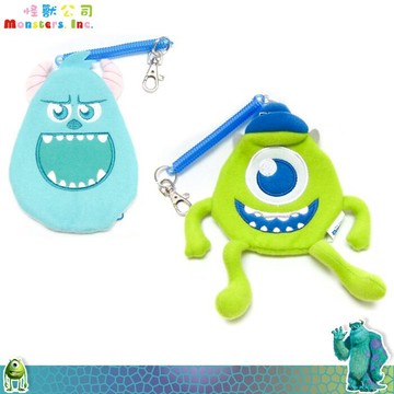 迪士尼 皮克斯 怪獸大學 大眼仔 毛怪 票夾 卡夾 伸縮車票夾 卡片夾 日本進口正版 004734