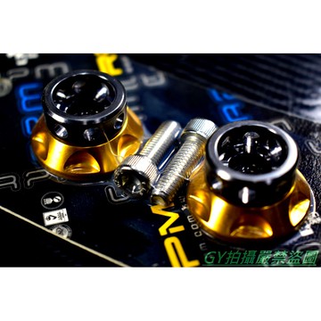 RPM ｜轉盤型 大牌螺絲 牌照螺絲 車牌螺絲 各車種適用 金色