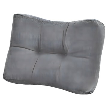 日式靠腰枕  混紡色織面料  三維高彈PP棉  人體工學設計  300g  黑色  1個