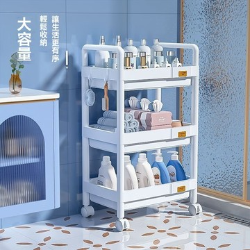 可移動置物架小推車落地多層新款兒童玩具收納架家用簡易書架儲物