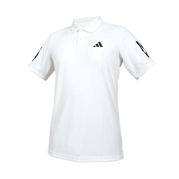 ADIDAS 男短袖POLO衫-休閒 上衣 慢跑 愛迪達 JE0412 白黑