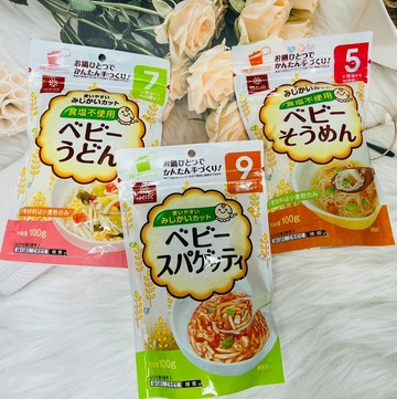 日本 Hakubaku 寶寶麵線 100g 5個月-素麵/7個月-烏龍麵/9個月-直麵 三款可選｜全店$299 全家取貨免運｜領券9折｜APP下單最高再賺22%點數⚡