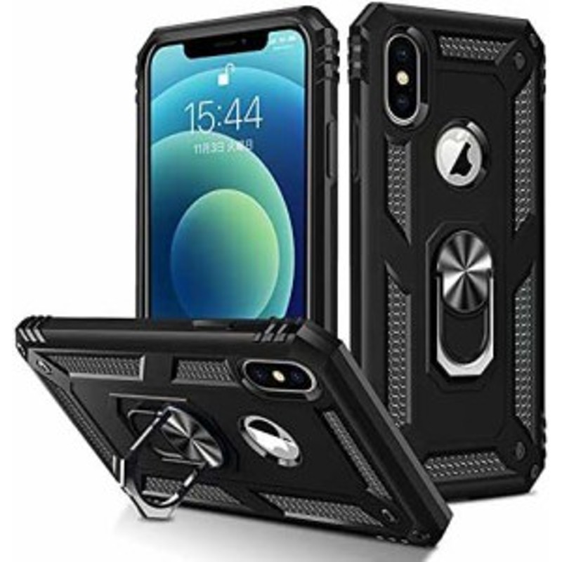 GTUJWN iPhone Xs ケース iPhone X ケース リング付き 耐衝撃 TPU 車載