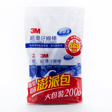 3M 細滑牙線棒 散裝超值澎派包 50支x4包入