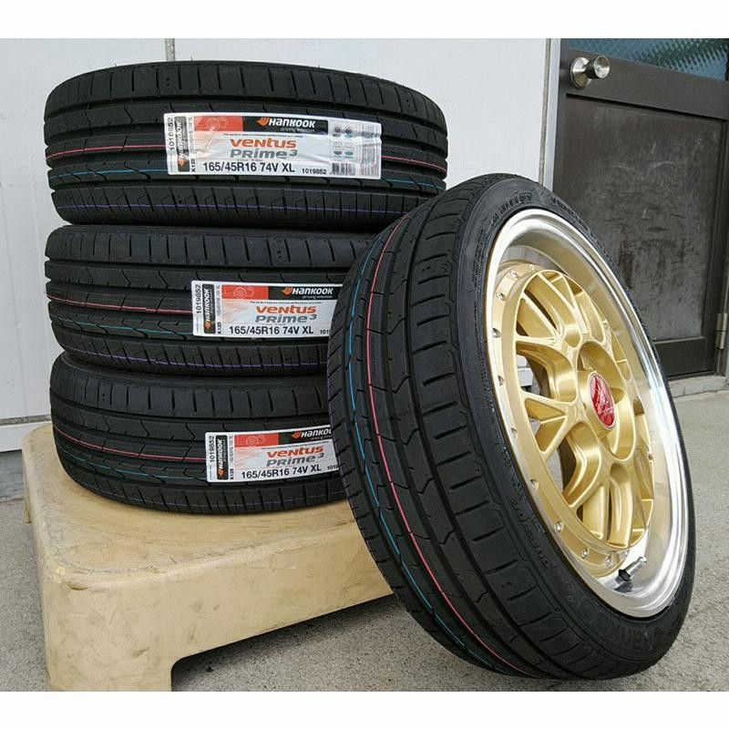 ハンコック 165/40R16 165/45R16 軽用 タイヤホイール 16インチ BD00 