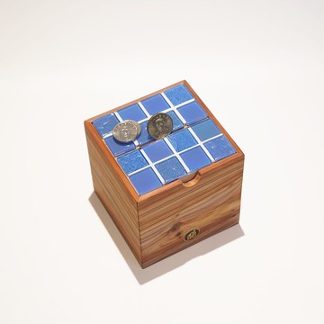 Lai Zuo | 來作設計 粼光杉杉 臺灣杉 玻璃磁磚 零錢盒 存錢筒