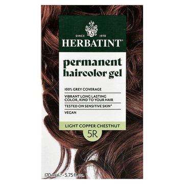 Herbatint, 長期染髮凝膠，5R 淺銅棕色，5.75 液量盎司（170 毫升）