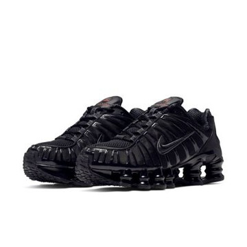W Nike Shox TL 黑色極限橘配色 彈簧 復古 休閒鞋 運動鞋 女鞋 AR3566-002