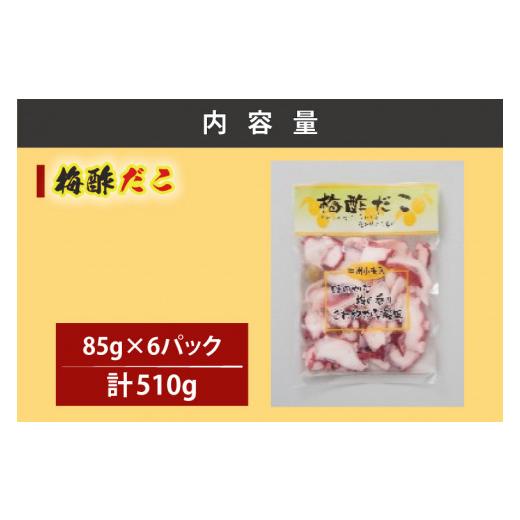 ふるさと納税 茨城県 大洗町 創業明治40年 大洗加工 梅酢だこ 小分け 85ｇ×6パック 茨城県 大洗 たこ 酢蛸 酢 ダコ