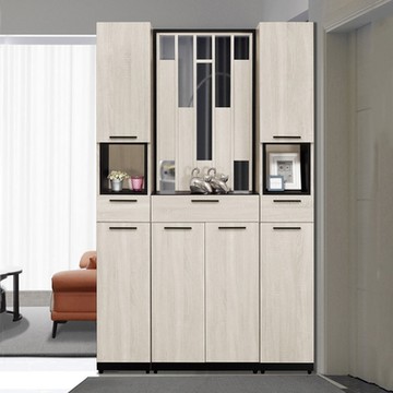 MUNA家居 伊凡卡4X6.5尺玄關組合鞋櫃(全組)(8685x2+1680+1682) 120X38X197cm