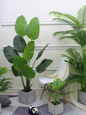 北歐旅人蕉仿真植物盆栽綠植室內裝飾假花擺件假樹客廳大型仿真樹 雙11全館免運