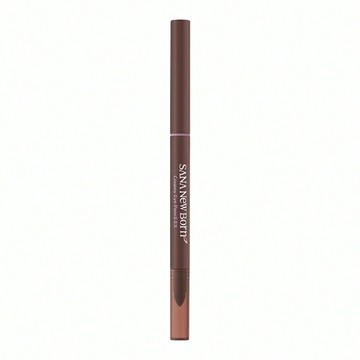 SANA 莎娜 New Born 絲滑魅柔眼線筆 03 黑莓棕 1.5mm超極細筆芯 防水 附暈染海綿棒頭  1件