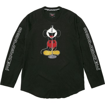 FW25 Week8 Mickey Mouse Raglan L/S Top 米老鼠長袖 上衣 薄長袖 黑 冬季 保暖