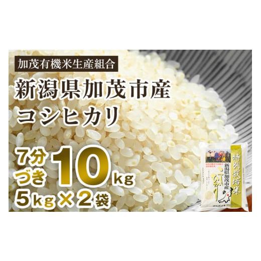 ふるさと納税 新潟県 加茂市 新潟県加茂市産 特別栽培米コシヒカリ 精米10kg（5kg×2）  従来品種コシヒカリ 加茂有機米生産組合