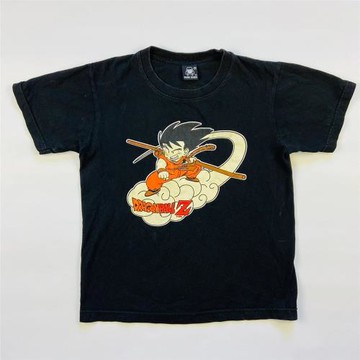 萬千孤品！美式重磅直噴！七龍珠卡通動漫復古做舊短袖T恤寬松