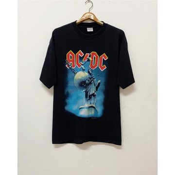 夏季動漫印花打底衫ACDC樂隊流行寬松短袖休閑創意圓領超火上衣