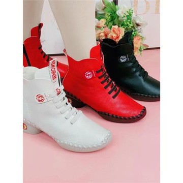 森柏文正品冬季新款媽媽棉鞋防滑雪地短靴加絨保暖女士休閑馬丁靴