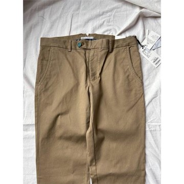 啊啊啊！巨百搭！！北歐系列春秋男士卡其純棉修身小直筒休閑長褲