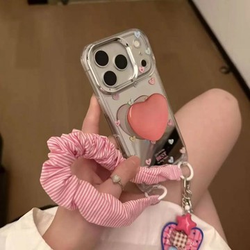 韓手提手機殼氣質ins女適用於1617pro1517蘋果愛心韓系promax1615