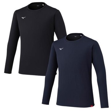 Mizuno 美津濃 長袖上衣 男裝 排汗 黑/深藍 32MAC54309/32MAC54311