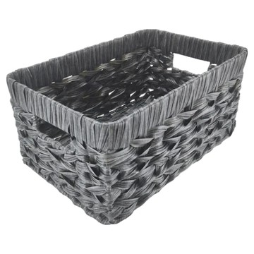 米禾 仿蒲草收納籃  XL  灰色  1個