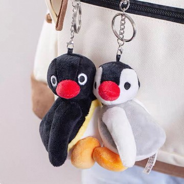 企鵝家族 貼貼磁吸吊飾 一組 PINGU PINGA 可愛 絨毛玩具