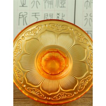 琉璃蓮花供盤供奉佛前觀音供奉經文水杯蓮花凈水杯貢杯財神仙家用