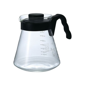 HARIO V60日本耐熱玻璃沖泡壺&咖啡壺-1000ml-黑色(VCS-03B)