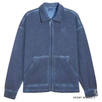 Puma 立領外套 男裝 瘦子同款 純棉 歐規 藍【運動世界】63527480