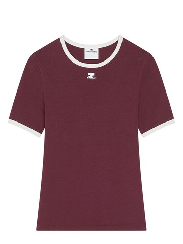 courreges "signature contrast" t-shirt