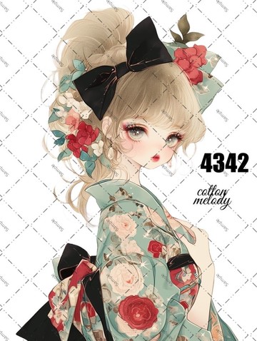 original sticker no.4342 人物貼紙 原創貼紙 原創人物貼紙 裝飾貼紙 cotton melody
