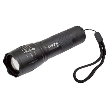 CREE LED 無段式伸縮變焦LED手電筒 850  1個  黑色