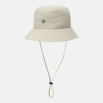 DESCENTE 帽子 漁夫帽 運動帽 遮陽帽 SPORTS BASIC SUN SHIELD BUCKET HAT 米色 SR123UCP1H-BEG0