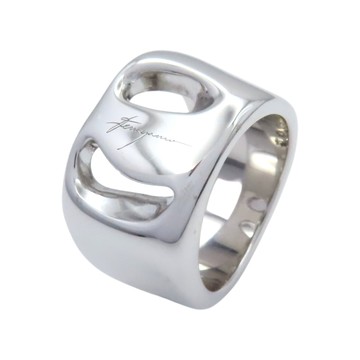 Salvatore Ferragamo 費拉格慕 925純銀 不規則 戒指 【二手名牌BRAND OFF】