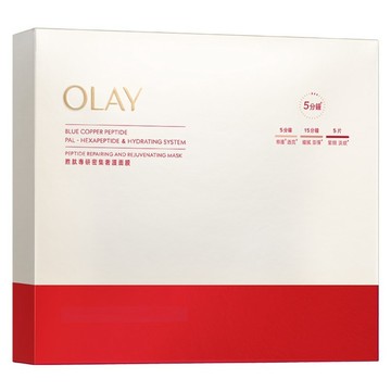 OLAY 歐蕾 台灣公司貨 胜肽專研密集奢護面膜  1組  5入