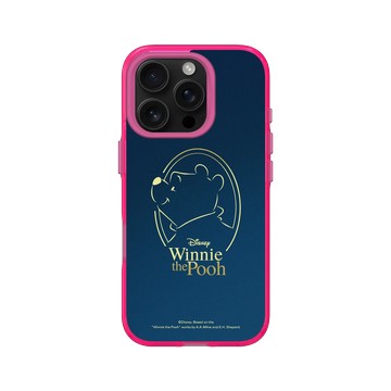 iPhone 16 Pro Clear 粉漾桃 - 迪士尼-小熊維尼 Disney Winnie The Pooh - 時尚線條款
