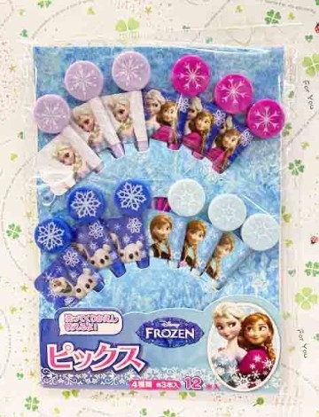 【震撼精品百貨】冰雪奇緣_Frozen~迪士尼公主系列點心叉-綜合人物#27861