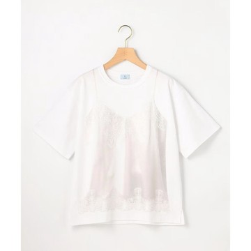 【組曲】65KK0637-印刷蕾絲背心Ｔ-Shirt