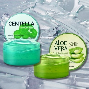 【Medi Flower】蘆薈保濕／積雪草舒緩凝膠300ml｜滋潤 舒緩 韓國超人氣保養 臉部 身體保養 D770003