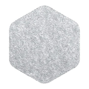 好物良品 單元體 羊毛氈壁掛留言板 六角形 水泥灰  29 x 26cm  12個