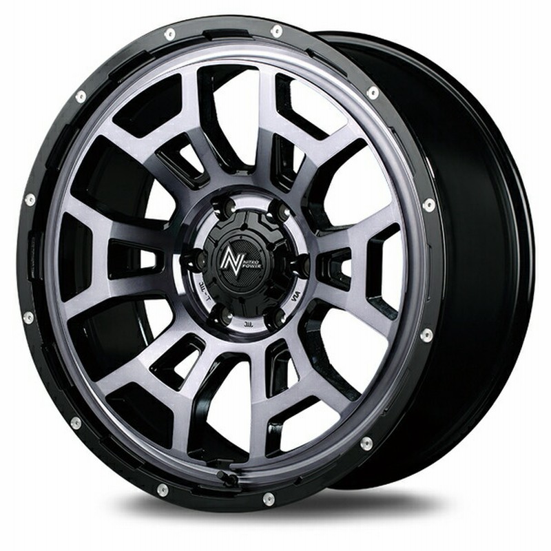 MID ナイトロパワー H6スラッグ 4本セット ホイール ハイラックスサーフ【17×8J 6-139 INSET20 セミグロスブラック】210系 NITRO  POWER H6 SLUG アルミ | LINEショッピング